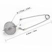 3 Pcs Snap Ball Tea Strainer Stainless Steel with Handle for Loose Leaf Tea Fine Mesh Tea Balls Filter Infusers