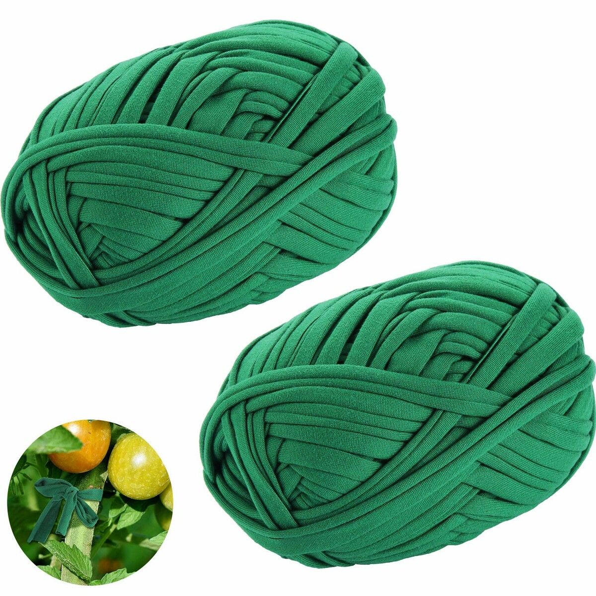 30 Meter  Garden Twine Garden Plant Tree Tie Stretchy Plant Support Tie for Garden Office and Home Cable Organizing(2 Roll)