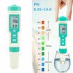 New 7 In 1 Digital Water Quality Tester Pen PH TDS TEMP EC Salinity ORP SG Meter