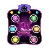 Dance Mat, Electronic Music Dance Pad with LED Lights and Wireless Bluetooth for Girl 4-12 Years Old