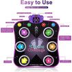 Dance Mat Toys for 3-12 Year Old Kids, Electronic Dance Pad with Light-up 6-Button and Wireless Bluetooth