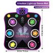 Dance Mat Toys for 3-12 Year Old Kids, Electronic Dance Pad with Light-up 6-Button and Wireless Bluetooth