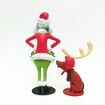 Cartoon Grinch Character Ornaments, Monster Doll Toy, Gifts for Kids Fans 12 Pieces