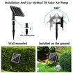 Solar Air Pump-2 Modes Solar Pond Aerator,Aquarium Air Pump Aerator,Pond Air Pump for Outdoor Fish Air Pump,Aquaculture, Hydroponics 2W