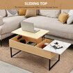 Lift Top Coffee Table Tea Dining Living Room Center Sofa Side with Storage Rising Up Furniture Desk Large Rectangle Modern Wood