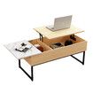 Lift Top Coffee Table Tea Dining Living Room Center Sofa Side with Storage Rising Up Furniture Desk Large Rectangle Modern Wood