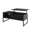 Lift Top Coffee Table Tea Black Dining Living Room Sofa Side Up Modern Furniture with Storage Center Rising Desk Large Rectangle Wood