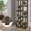 6 Tier Plant Pots Stand Corner Potted Flower Shelf Unit Holder Bookshelf Garden Indoor Outdoor Tiered Display Storage Shelves Rack