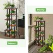 6 Tier Plant Pots Stand Corner Potted Flower Shelf Unit Holder Bookshelf Garden Indoor Outdoor Tiered Display Storage Shelves Rack