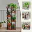 6 Tier Plant Pots Stand Corner Potted Flower Shelf Unit Holder Bookshelf Garden Indoor Outdoor Tiered Display Storage Shelves Rack