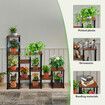 Plant Flower Pots Stand 12 Shelves Corner Shelf Potted Holder Bookshelf Indoor Outdoor Garden Tiered Display Unit Storage Rack