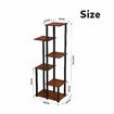 6 Tier Plant Pots Stand Flower Corner Shelf Bookshelf Holder Potted Shelves Outdoor Indoor Garden Tiered Display Unit Storage Rack