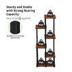 6 Tier Plant Pots Stand Flower Corner Shelf Bookshelf Holder Potted Shelves Outdoor Indoor Garden Tiered Display Unit Storage Rack