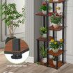 6 Tier Plant Pots Stand Flower Corner Shelf Bookshelf Holder Potted Shelves Outdoor Indoor Garden Tiered Display Unit Storage Rack