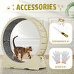 Wood Cat Wheel Exercise Treadmill Dog Running Exerciser Gym Puppy Walking Indoor Kitty Spinning Workout Training Equipment