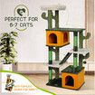 146cm Cat Tree Tower Bed Scratching Post House Sisal Scratcher Furniture Cave Stand Condos Climbing Play Gym Perch Ramp