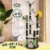 172cm Cat Tower Tree Scratching Post House Bed Sisal Scratcher Cave Furniture Condos Climbing Stand Play Hammock Balls