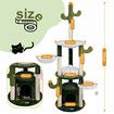 165cm Cat Tree Tower Scratching Post Bed Sisal Scratcher House Furniture Stand Cave Condo Climbing Play Hammocks Platforms