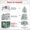 1.8M White Artificial Holiday Christmas Tree with 600 PVC Tips for Christmas Decoration