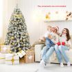 1.8M White Artificial Holiday Christmas Tree with 600 PVC Tips for Christmas Decoration