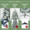 1.8 M Pine Needle Artificial Christmas Tree with 586 Branch Tips and a Metal Stand for Decorations