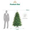 1.8M APP Controlled Christmas Tree with 420 Color Changing LED Lights and 1740 Branch Tips for Decorations