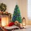 1.8M Pre-lit Hinged Christmas Tree with Memory Function & LED Lights