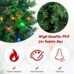 1.8M Pre-lit Hinged Christmas Tree with Memory Function & LED Lights