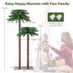 Pre-Lit Artificial Palm Tree with 100 LED Lights for Christmas