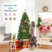 1.5/1.8/2.1 M Pre-Lit Artificial Christmas Tree with Multicolored LED Lights for Festival