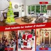 Artificial Christmas Tree with 250 Warm White LEDs for Shop & Home & Office