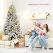 2.3m Snow Flocked Artificial Christmas Tree with 1010 Tips