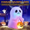 120 CM Halloween Inflatable Ghost with Pumpkin Lantern for Decoration