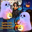 120 CM Halloween Inflatable Ghost with Pumpkin Lantern for Decoration