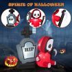 150CM Halloween Blow Up Grim Reaper Ghost & Tombstone for Party & Lawn