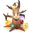 180 CM Halloween Inflatable Dead Tree with Vampire & Owl & Bat & Pumpkin