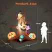 180 CM Halloween Inflatable Dead Tree with Vampire & Owl & Bat & Pumpkin