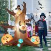 180 CM Halloween Inflatable Dead Tree with Vampire & Owl & Bat & Pumpkin