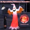 180 CM Halloween Inflatable Fire Ghost with Built-in Flame LED Light