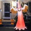 180 CM Halloween Inflatable Fire Ghost with Built-in Flame LED Light