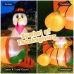 180 CM Thanksgiving Inflatable Turkey on Cornucopia for Family