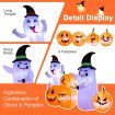 170CM Long Halloween Inflatable 4 Pumpkins & 2 Ghosts Combo for Decoration