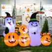 170CM Long Halloween Inflatable 4 Pumpkins & 2 Ghosts Combo for Decoration