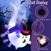 180 CM Inflatable White Ghost with Sharp Claws for Halloween Decoration