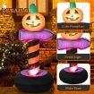 180 cm Halloween Inflatable Pumpkin Road Sign for Backyard & Garden