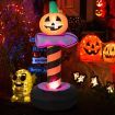 180 cm Halloween Inflatable Pumpkin Road Sign for Backyard & Garden