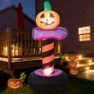 180 cm Halloween Inflatable Pumpkin Road Sign for Backyard & Garden