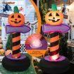 180 cm Halloween Inflatable Pumpkin Road Sign for Backyard & Garden