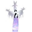 244CM Giant Halloween Inflatable Ghost with LED Lights & Rotating Lamp