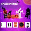 226CM Halloween Inflatable Pumpkin Combo with Ghost & Witches Hats